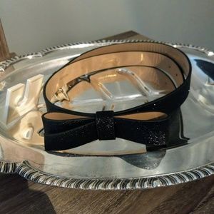 Kate Spade Black sparkly Belt Size M
